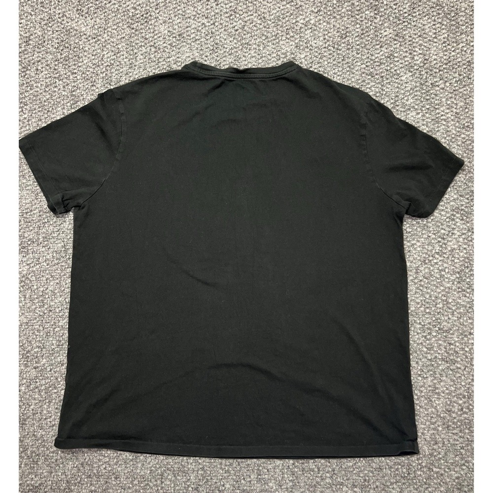 Polo Ralph Lauren Men's Black Logo Cotton Knit Short Sleeve T-Shirt Crew Neck XL - Picture 4 of 7